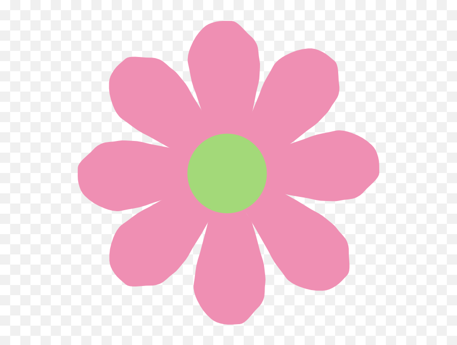 Download Pink U0026 Green Daisy Clip Art - Flower Clipart Png Emoji,Doc Mcstuffin Clipart