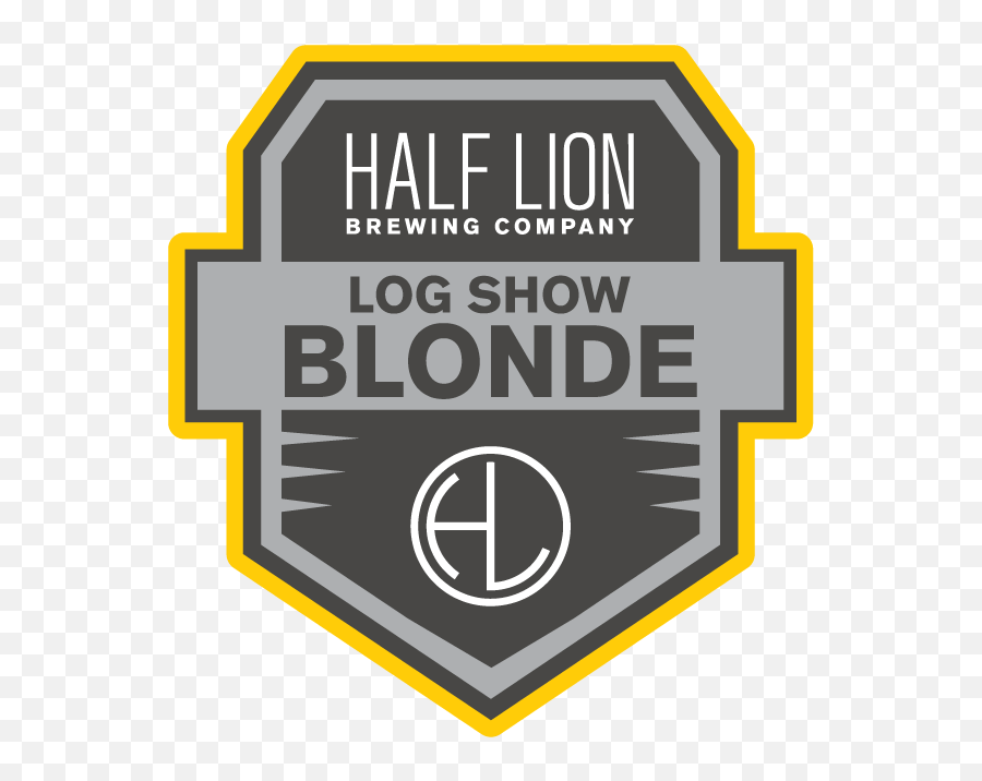 Log Show Blonde Badge Sticker 3 Half Lion Brewing Co Emoji,Lion Logo Company