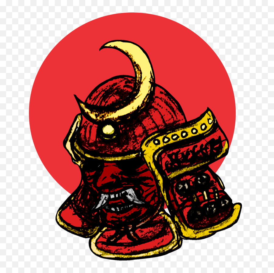 Samurai Redmoon Helmet By Fixedthor - Illustration Emoji,Samurai Helmet Png