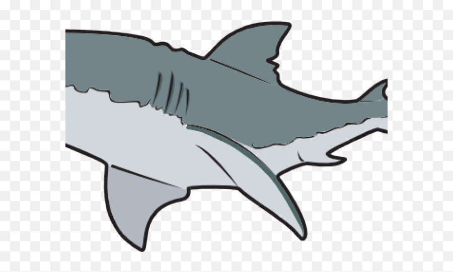 Great White Shark Clipart Tiger Shark - Shark Clipart Great Tiger Shark Clipart Emoji,Shark Clipart