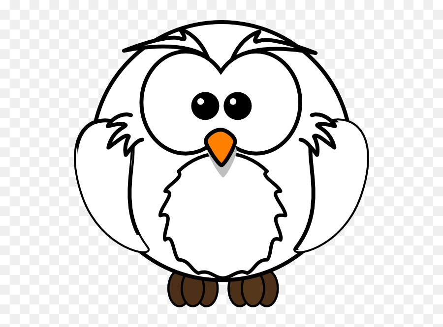White Owl Clip Art Emoji,Owl Clipart Black And White