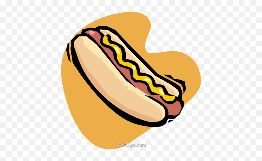 Hot Dog Vektor Clipart Bild Vc020211 Coolclipscom - Hot Dog Hotdog Bun Clipart Emoji,Hot Clipart