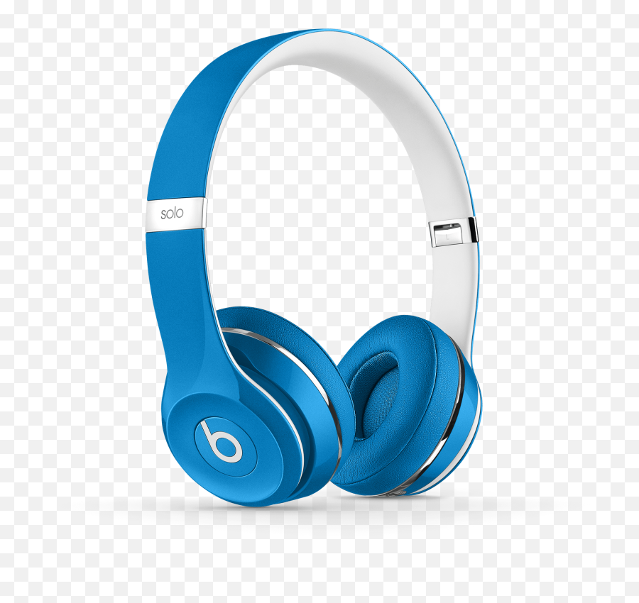 Beats Solo2 On - Headphone Beat Blue Png Emoji,Beats By Dre Logo