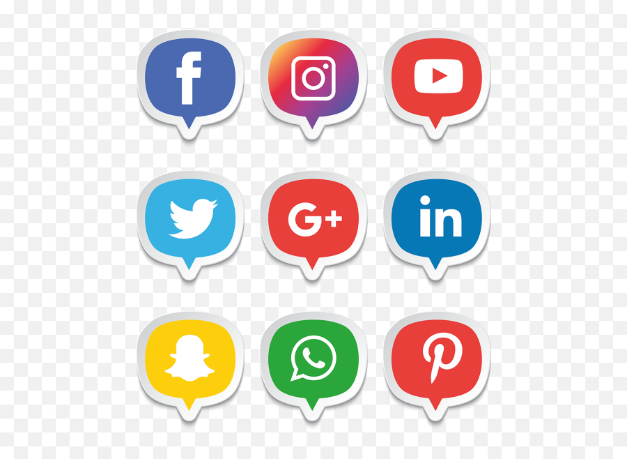 Download Vector Free Media Icons Set Logo Illustrator Png - Famous Phone App Logos Emoji,Instagram Logo Vector