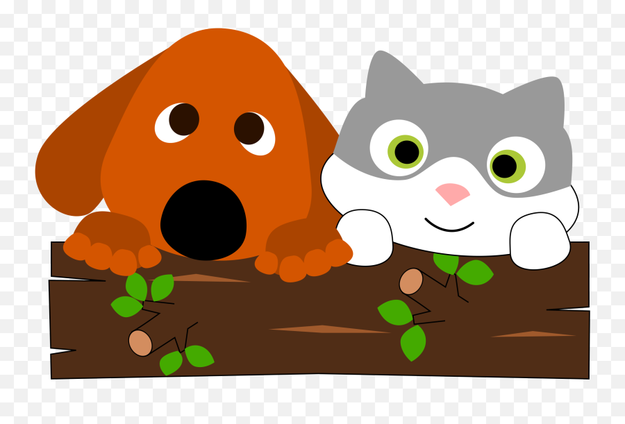 Clipart Dogs Cat Clipart Dogs Cat - Cat Dog Clipart Emoji,Cat Clipart