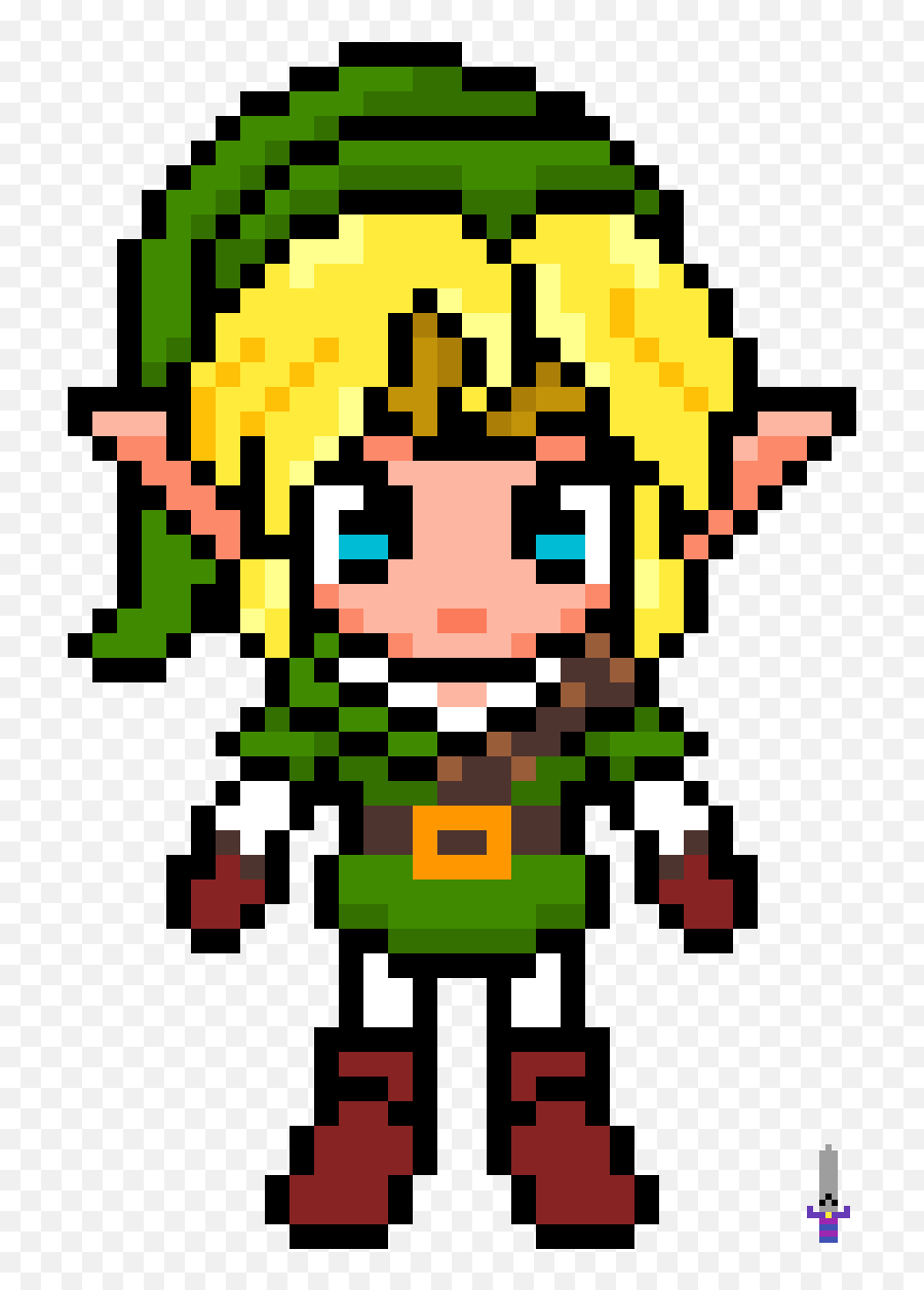 Pixilart - Legend Of Zelda Ocarina Of Time Cute Link By The Legend Of Zelda Emoji,Zelda Png