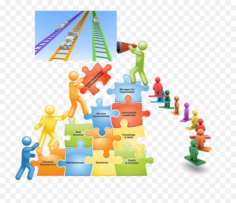 Ladder Of Success Png Photo - Leadership Puzzle Pieces Emoji,Success Png