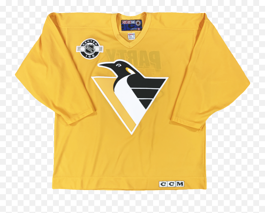 Vintage Ccm Pittsburgh Penguins Jersey Yellow - Pittsburgh Penguins Emoji,Pittsburgh Penguins Logo