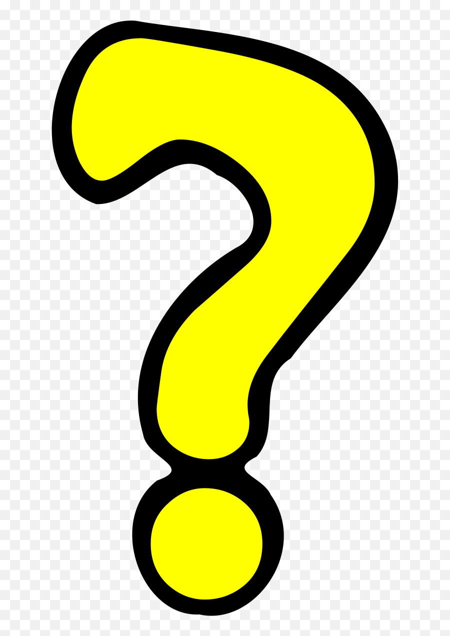 Question Mark Yellow Svg Vector Question Mark Yellow Clip - Dot Emoji,Yellow Clipart