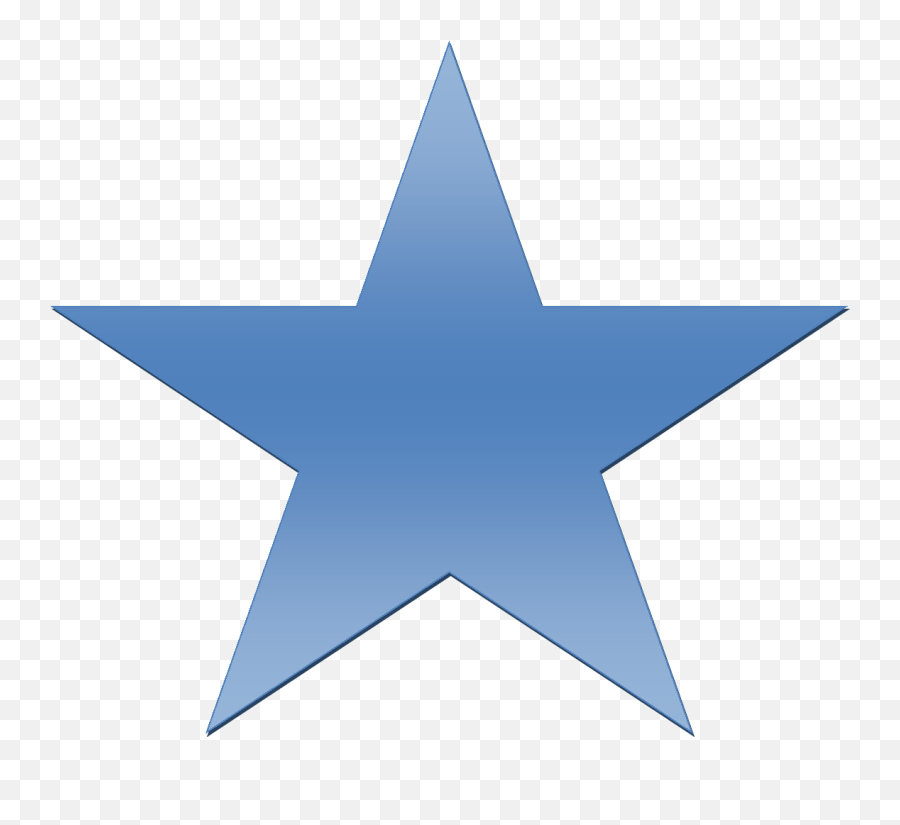 Blue Gradient Star - Blue Star Transparent Background Emoji,Blue Star Png