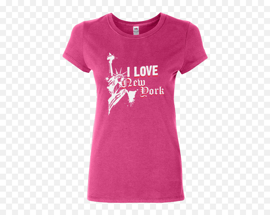 Download I Love New York T - Shirt Pink Ladies Ladies T Emoji,Pink Ladies Logo
