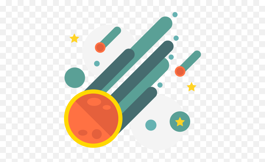 Asteroid Comet Fireball Meteor Meteorite Space Icon - Free Emoji,Fireball Png Transparent