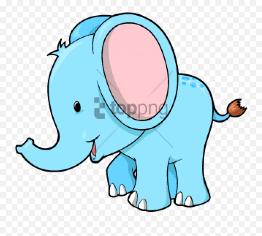 Blue Elephant Cartoon Transparent Cartoon - Jingfm Elephant Cartoon Png Emoji,Elephant Clipart