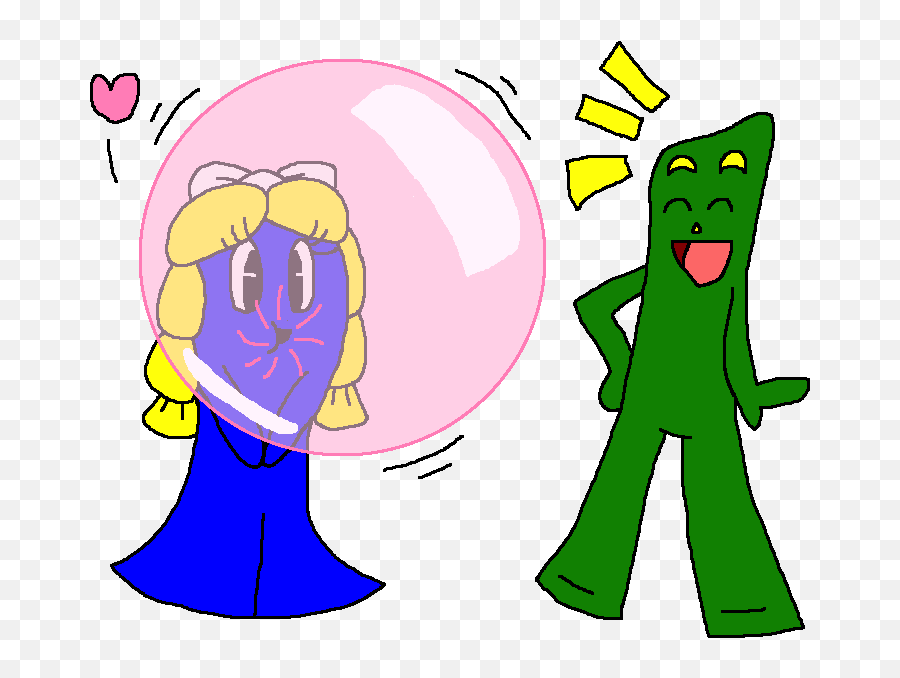 Gumby Watch Goo Blowing Bubble Gum By Pokegirlrules Emoji,Blowing Bubbles Clipart