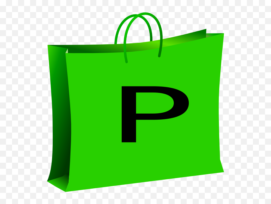 Green Bag For Shopping Bolsa Verde De Compras Clip Art At Emoji,Shopper Clipart