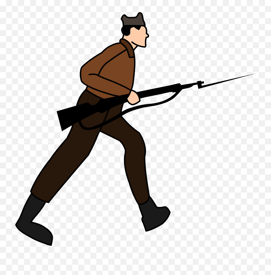 Soldier Clipart Free Download Transparent Png Creazilla - Soldier Charging With Bayonet Png Emoji,Soldier Clipart