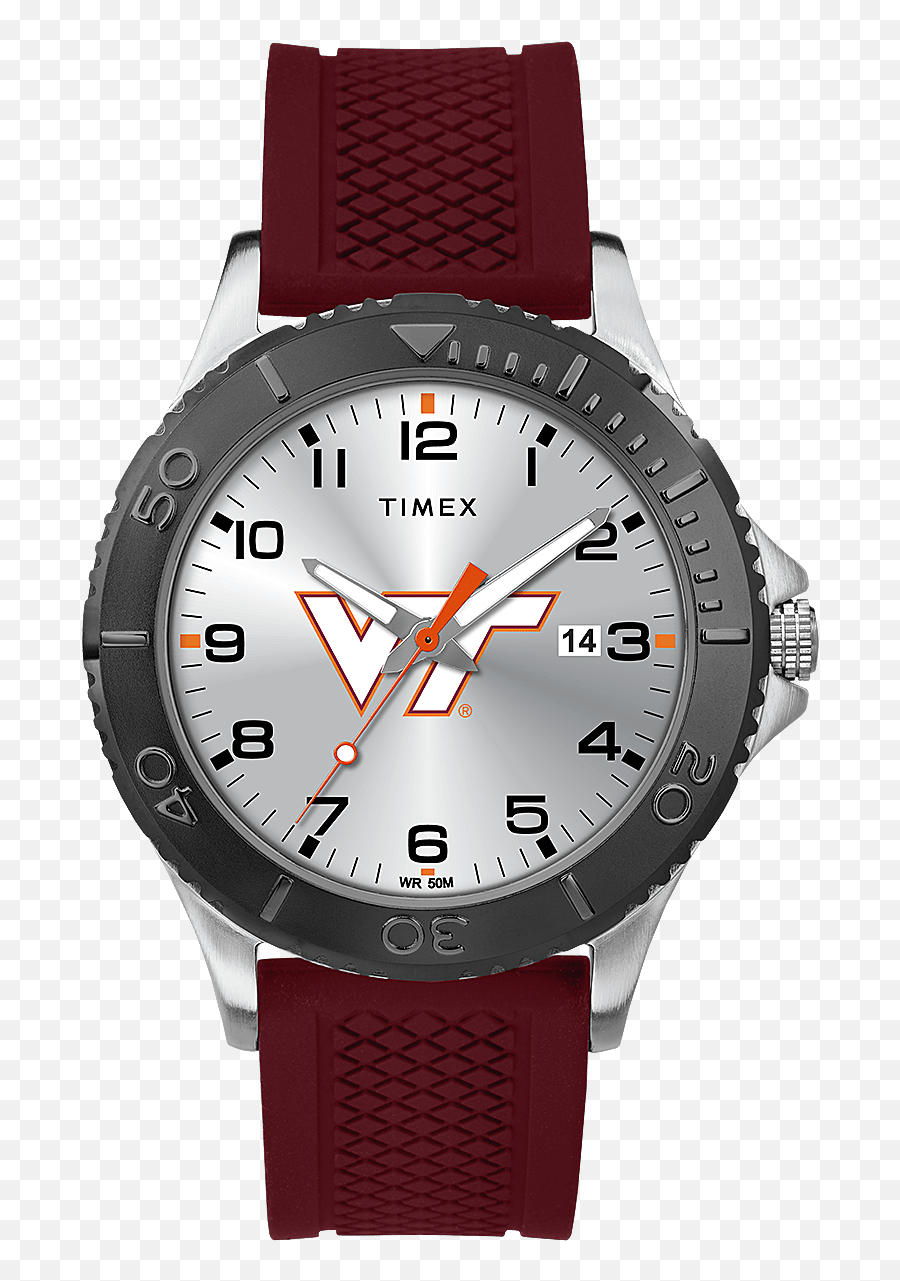 Gamer Crimson Tech Hokies Watch - Ncaa Watches Timex Emoji,Virginia Tech Hokies Logo