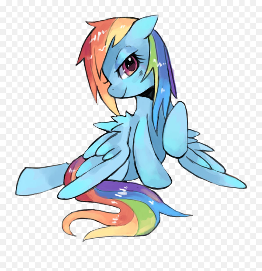 Wet Mane Rainbow Dash By Suirobo - D4jn6e8 Rainbow Dash Wet Emoji,Wet Clipart