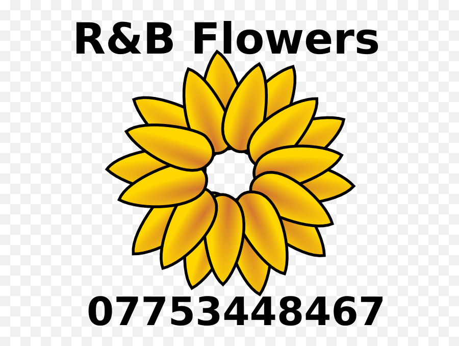 Sunflower Logo Clip Art At Clker - Bunga Matahari Emoji,Sunflower Logo