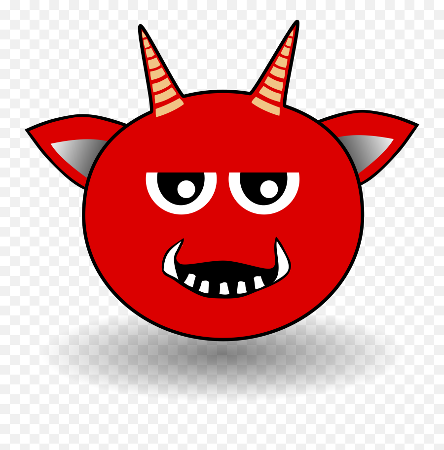 Red Devil Head Cartoon Clip Art At - Devil Animated Emoji,Devil Clipart
