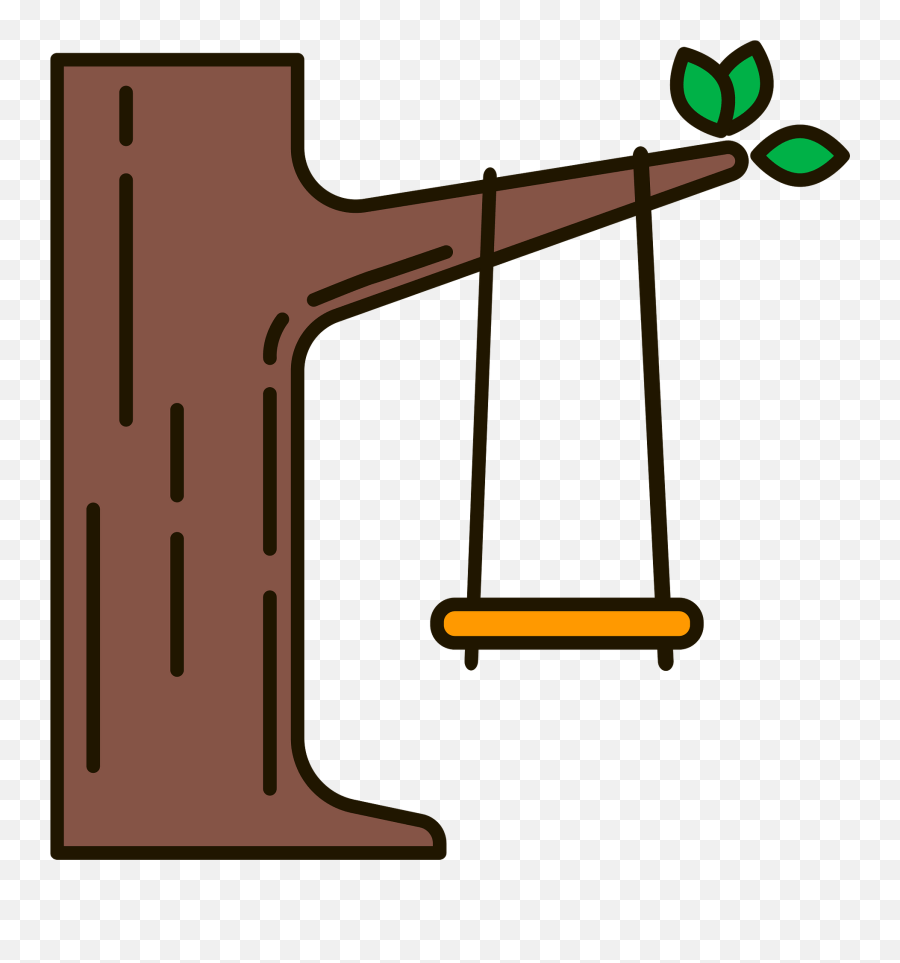 Tree Swing Clipart - Vertical Emoji,Swing Clipart