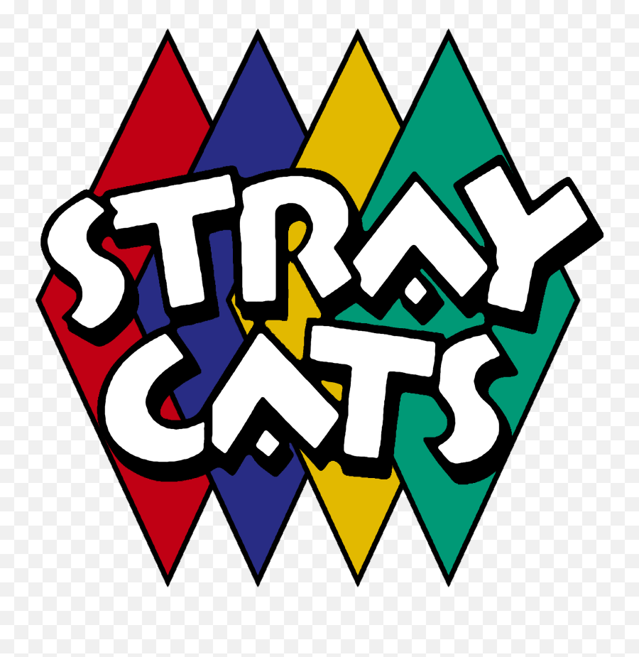 Rockabilly Stray Cats Vintage Band Logo - Band Logos From 1980s Emoji,Rock Band Logos