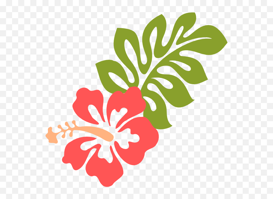 Hibiscus Clip Art Transparent Png Image - Transparent Hawaiian Flowers Png Emoji,Coral Reef Clipart
