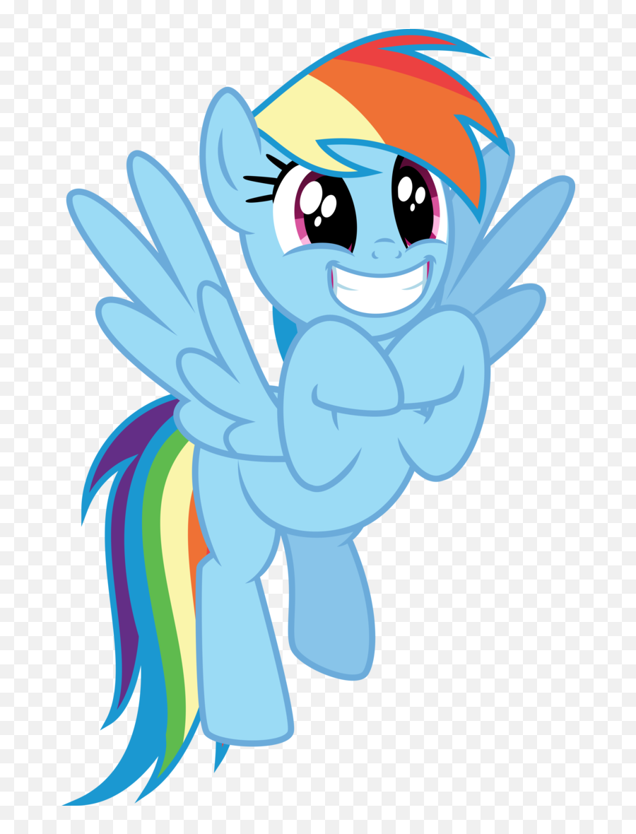 Excited Png - Mlp Rainbow Dash Excited Emoji,Excited Clipart