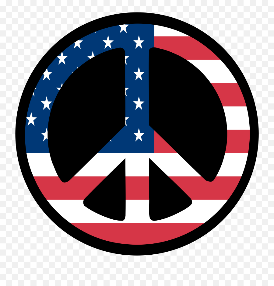 Peace Sign Border Clipart - Clipartandscrap Clip Art American Peace Sign Emoji,Free Border Clipart