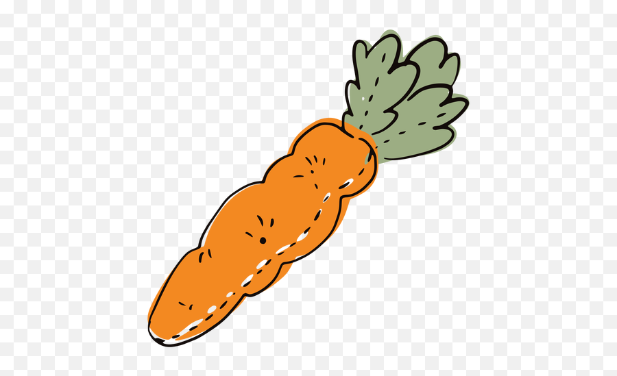 Colored Rag Carrot Doodle - Transparent Png U0026 Svg Vector File Baby Carrot Emoji,Carrot Transparent Background