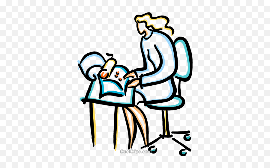 Secretary Typing A Letter Royalty Free - Typing Secretary Clipart Emoji,Secretary Clipart