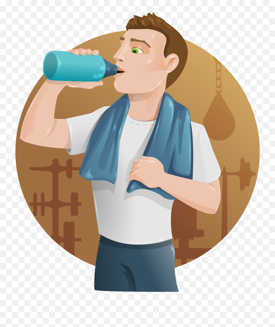 Drinking Water Vector Png Clipart - Clipart Drink Water Png Emoji,Drinking Water Clipart