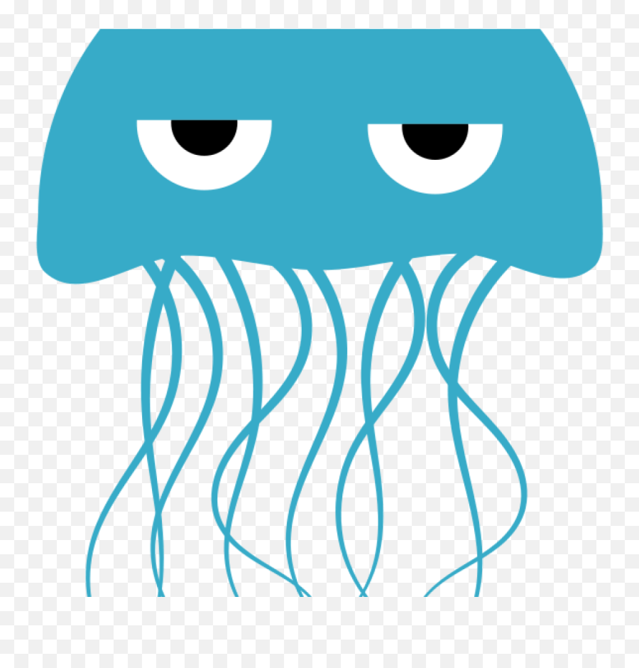 Jellyfish Clipart Animated Jellyfish - Transparent Background Sea Animals Clipart Emoji,Jellyfish Clipart