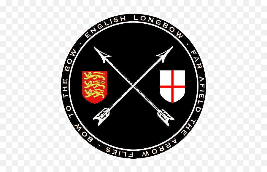 English Longbow With Coat Of Arms Black U0026 White Seal Shirt - Antara Gange Emoji,Crossed Arrows Logo