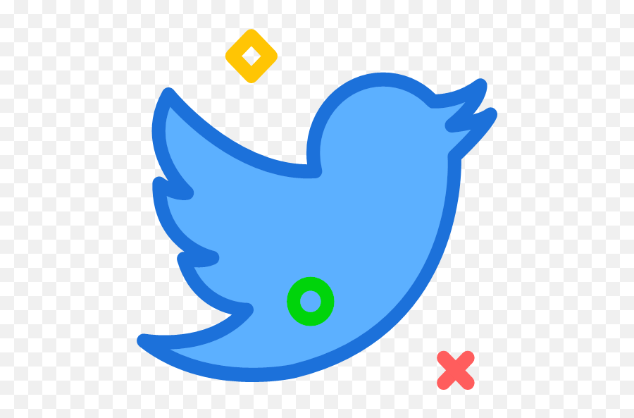 Logo Network Social Twiter Icon Emoji,Twiter Logo