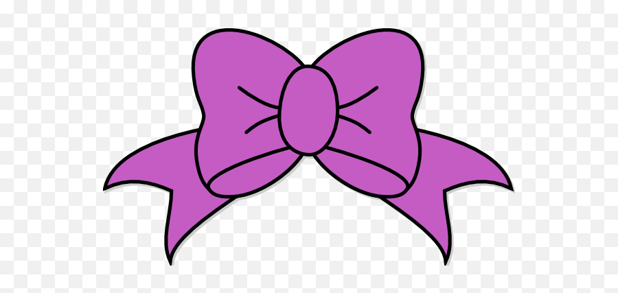 Purple Cheer Bow Clipart - Clipart Suggest Emoji,Clipart Cheering