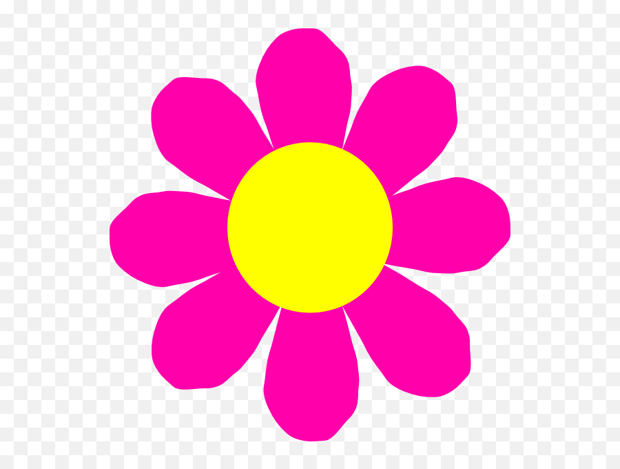 Pink Flower Clipart Spring Clip - Transparent Spring Flower Clip Art Emoji,Spring Flowers Clipart