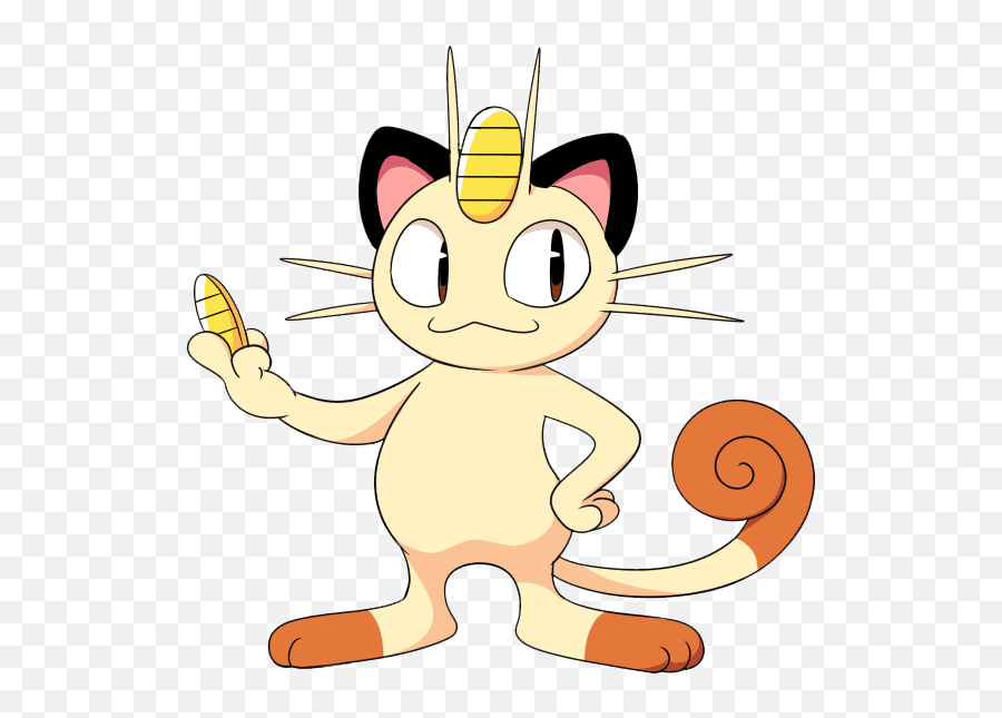 Meowth Pokemon Clipart Transparent Background - Clipart World Emoji,Squirtle Transparent Background