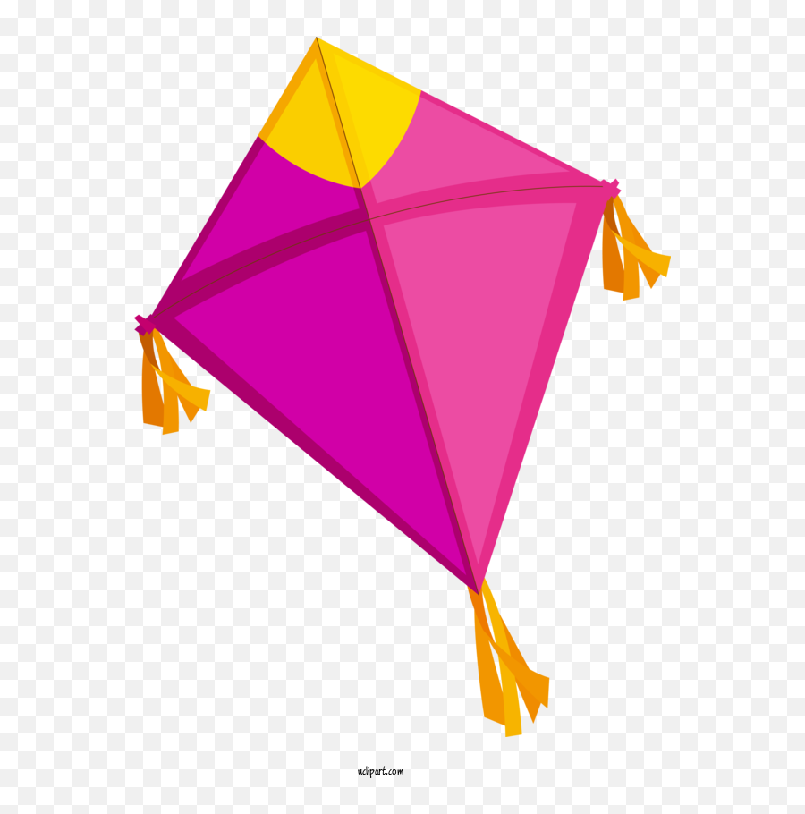 Holidays Kite Line Triangle For Makar Sankranti - Makar Emoji,Triangles Clipart