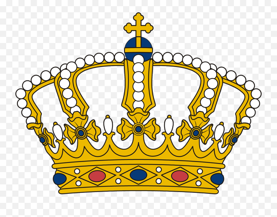 Crown Clipart - Serbian Crown On Flag Emoji,King Crown Clipart