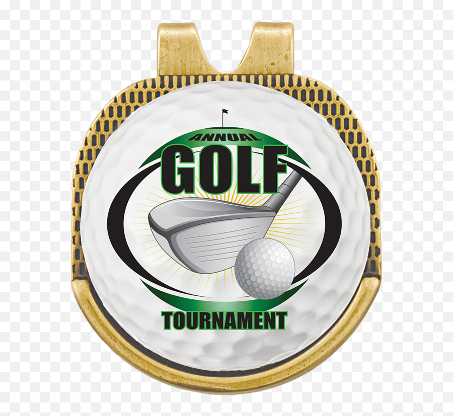 Download Gold Hat Clip Golf Ball Marker Image Transparent - For Golf Emoji,Golf Ball Clipart