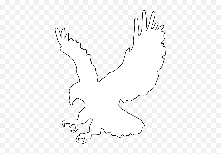 White Eagle Clip Art - Eagle Outline Clipart Emoji,Eagle Clipart