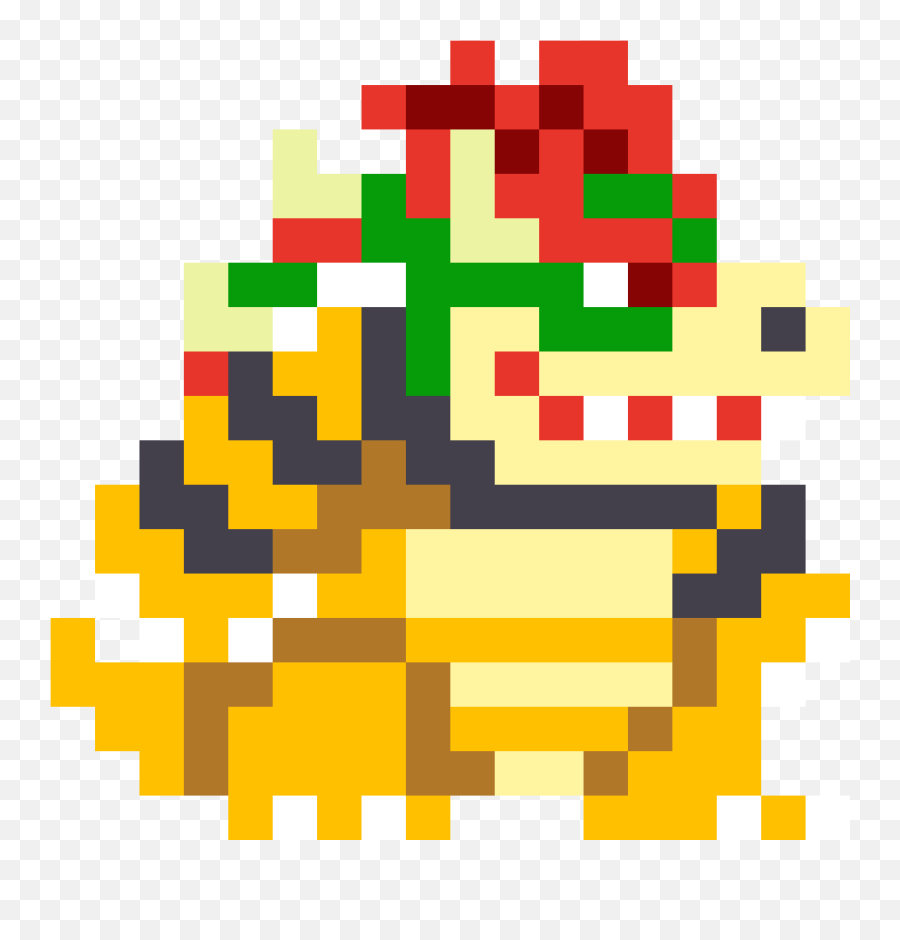 Thumb Image - Bowser Pixel Art Super Mario Maker 1260x1260 8 Bit Bowser Png Emoji,Super Mario Maker 2 Logo