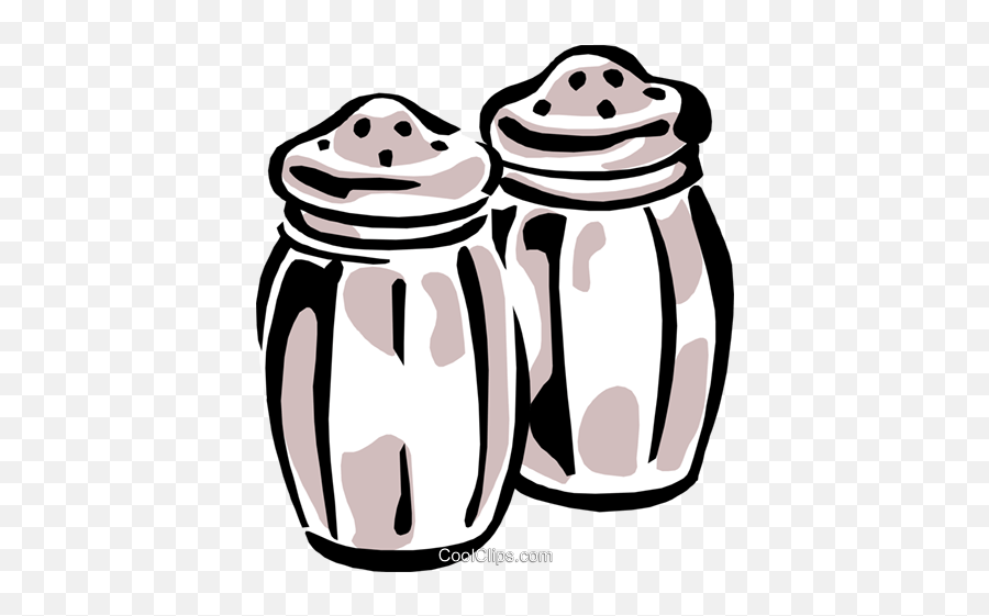 Salt And Pepper Shakers Royalty Free Vector Clip Art - Lid Emoji,Salt Shaker Clipart