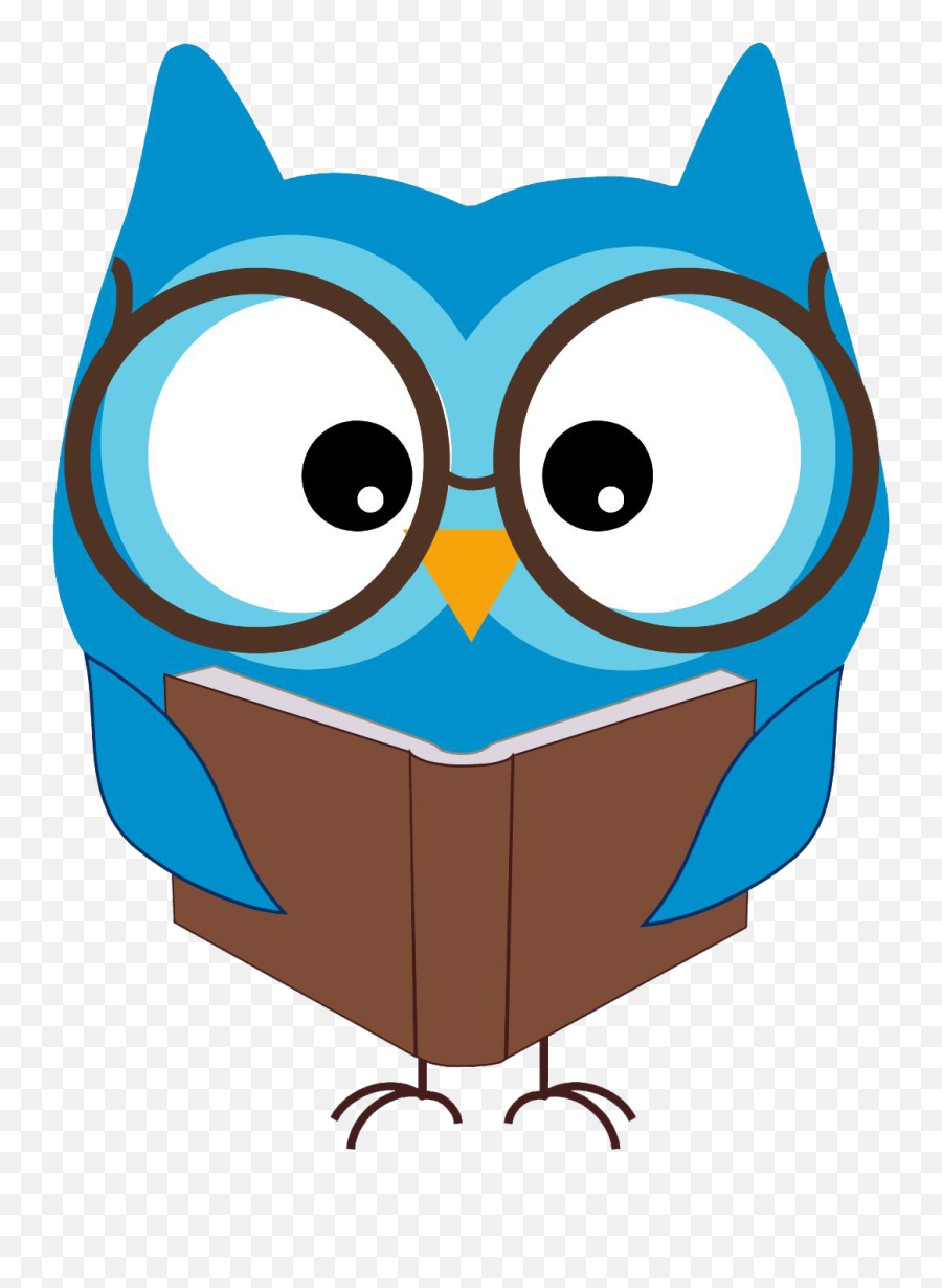 Library Of Owl Book Image Black And - Owl Reading Clipart Emoji,Free Clipart Images