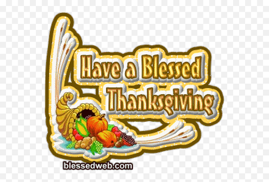 Happy Thanksgiving Blessings Gif - Happy Thanksgiving Blessings Gif Emoji,Blessings Clipart