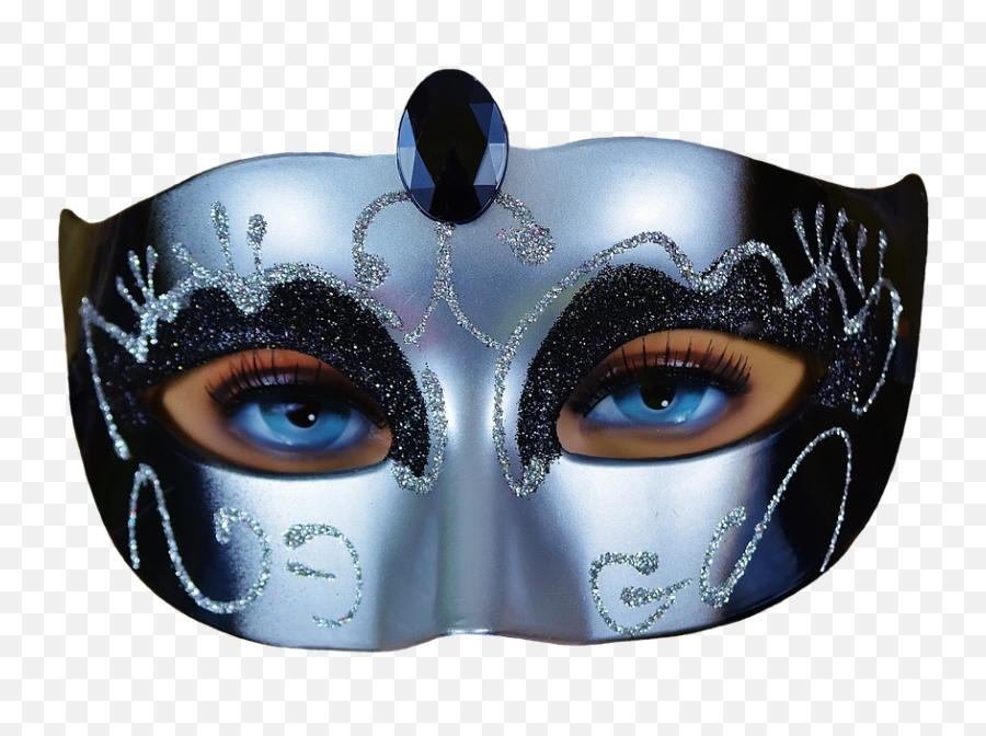 Carnival Eye Mask Transparent - Png Masquerade On A Person Emoji,Masquerade Mask Transparent Background