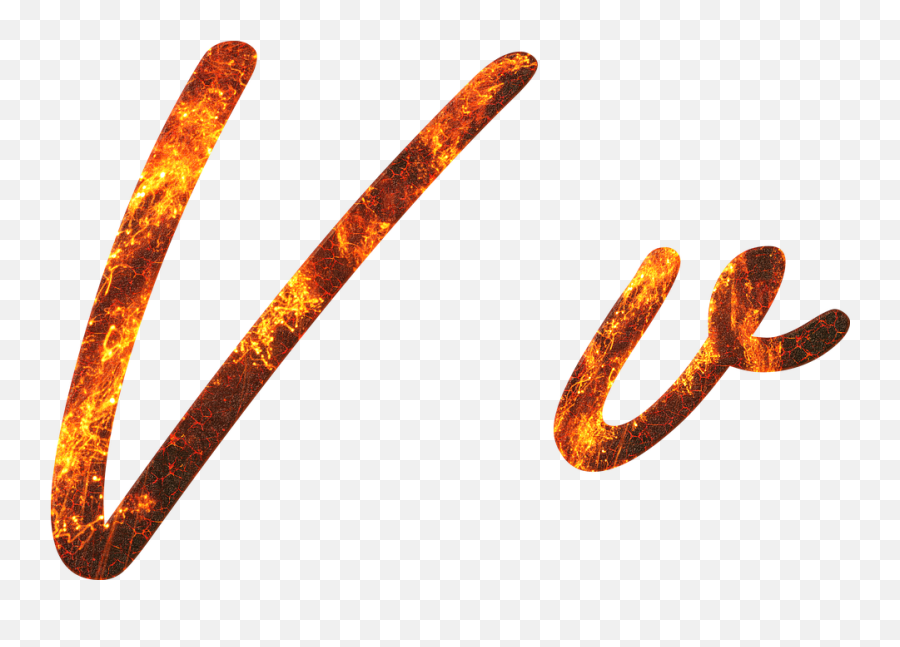 Lava Embers Fonts Font Fire Letter V Emoji,Fire Embers Png