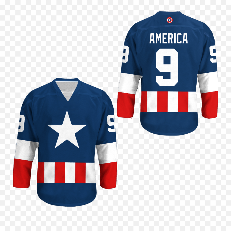 Super Hero Hockey Jersey New Any Number Emoji,Super Hero Logo Shirts