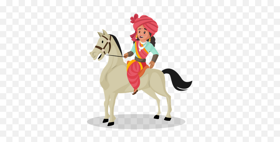 Best Premium Laxmi Bai Riding Horse Illustration Download In Emoji,Trojan Horse Clipart